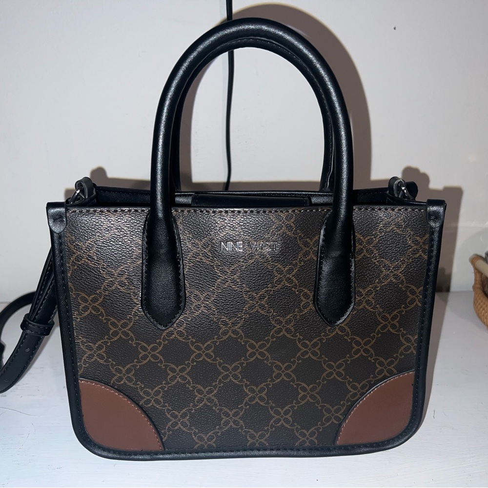 Nine west brown and black bag mini crossbody bag
